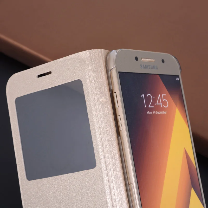 360 Flip Cover Leather Phone Case For Samsung Galaxy A3 A5 A7 2017 A 3 5 7 SM A320F A520F A720F SM-A720F SM-A520F SM-A320F DS
