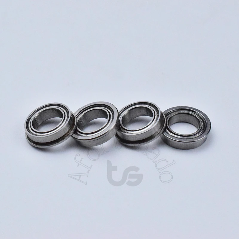 MF117ZZ  10pcs Flange Bearing 7*11(12.2)*3(mm) Free shipping chrome steel Metal Sealed High speed Mechanical equipment parts