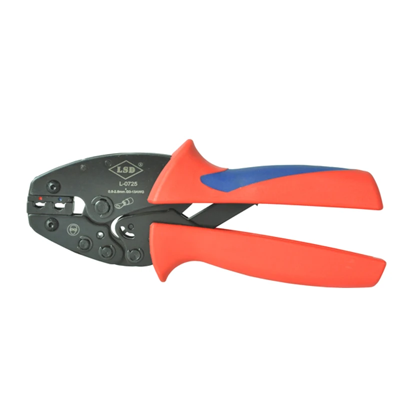 

Insulated terminals crimping pliers crimping tool for 0.5-2.5mm2 cable links butt connectors L-0725