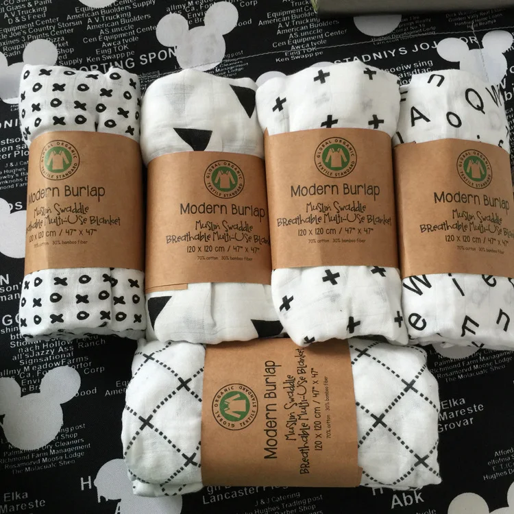 Soft Organic Cotton Muslin Tree Cross Swaddle Bath Towel Brethable Multi-use Blanket Infant Parisarc Newborn Baby XO Wrap