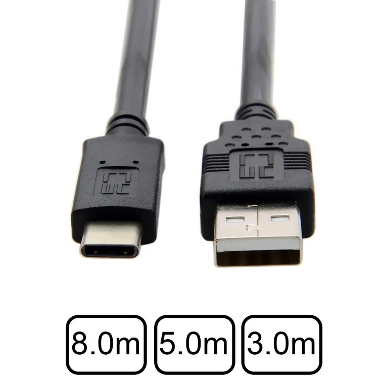 5M/8M USB-C 3.1 Type-C to USB 2.0 Male Data Cable for Huawei Mate 9/10/P20 Samsung S8/S9/Note9 Tablet & Phone High-Speed Sync