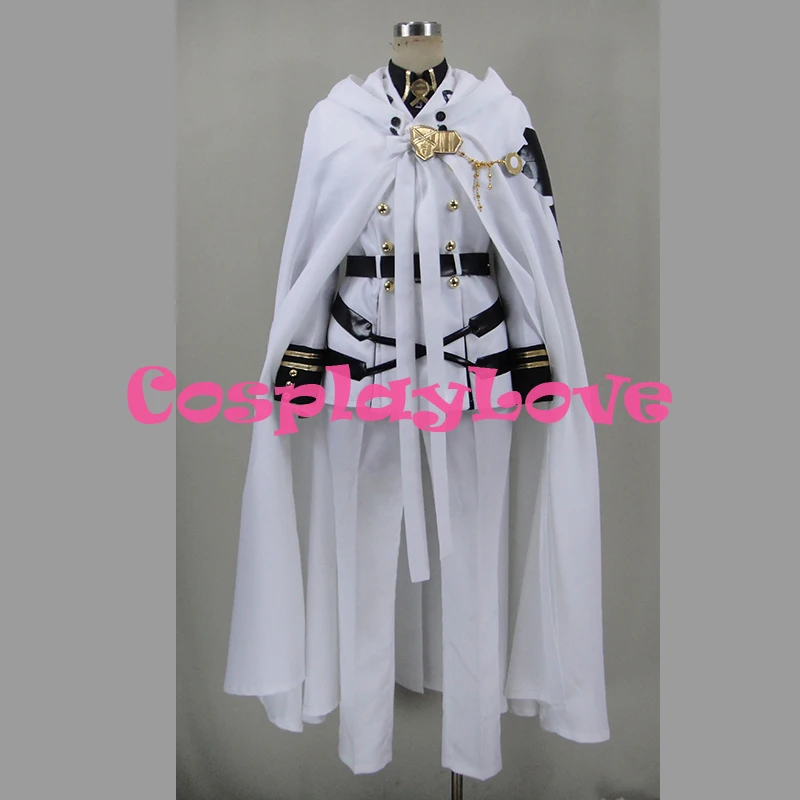 Newest Custom Made Japanese Anime Seraph of the end : Vampire Reign Mikaela Hyakuya Cosplay Costume Christmas Halloween