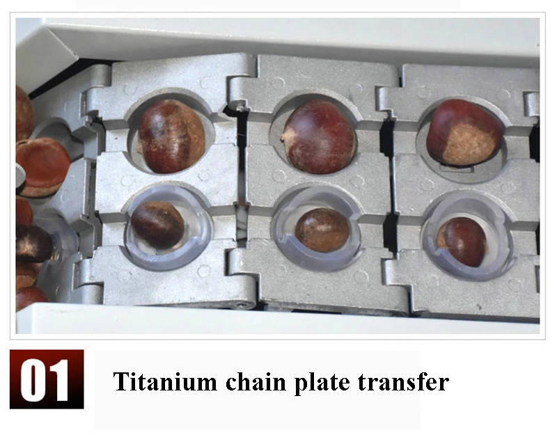 Automatic Chestnut Opening Machine 220V Commercial Chestnut Opening Machine Chestnut Processor Machine Double Chain