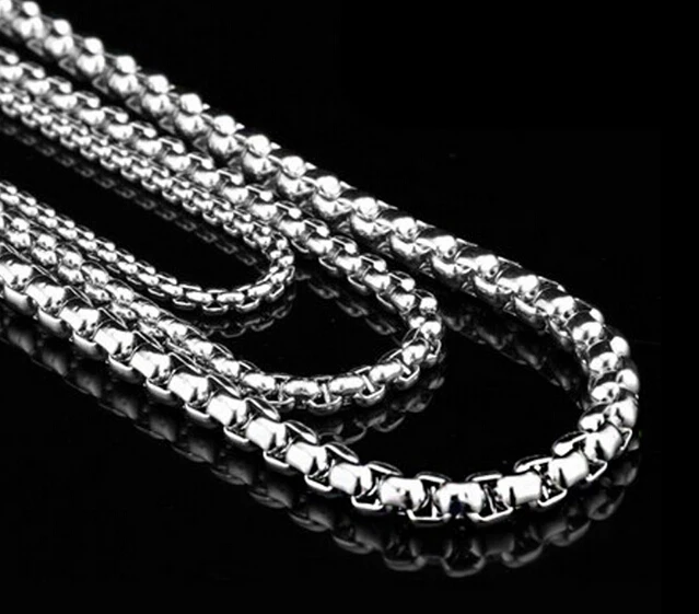 Retail Sale 1meter Stainless Steel 2.5/3/4/5mm Box Square Rolo Aberdeen Chain jewelry finding / Marking Chain DIY