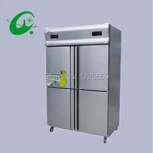 commercial Four pairs of brass machine dual temperature refrigerator with good quality freezing freezer