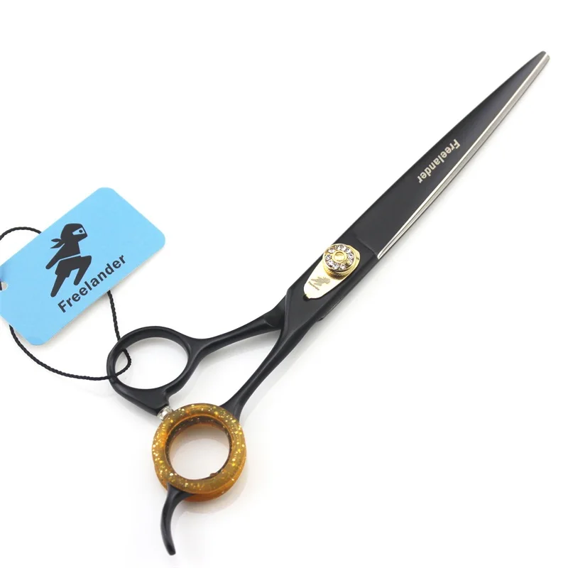 

High Quality Professional JP440C 7 Inch Black Pet Scissors Dog Grooming Shears Steel Cutting Shears