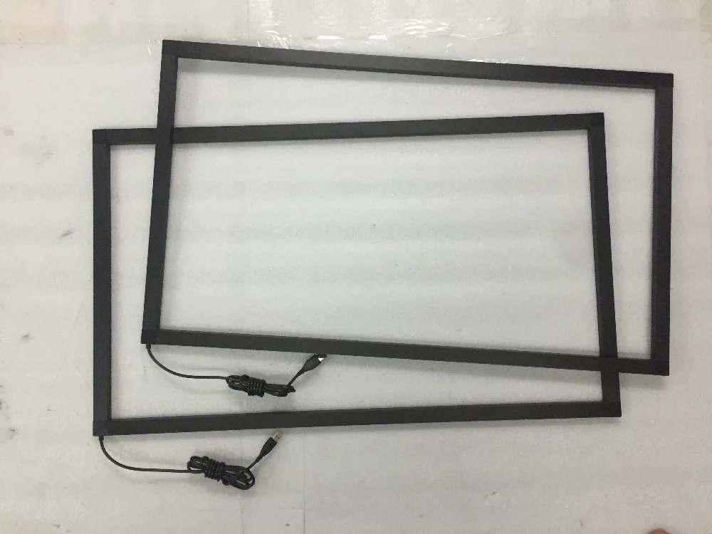 6PCS 43 Inch 20 points IR Touch Screen overlay Panel frame without glass