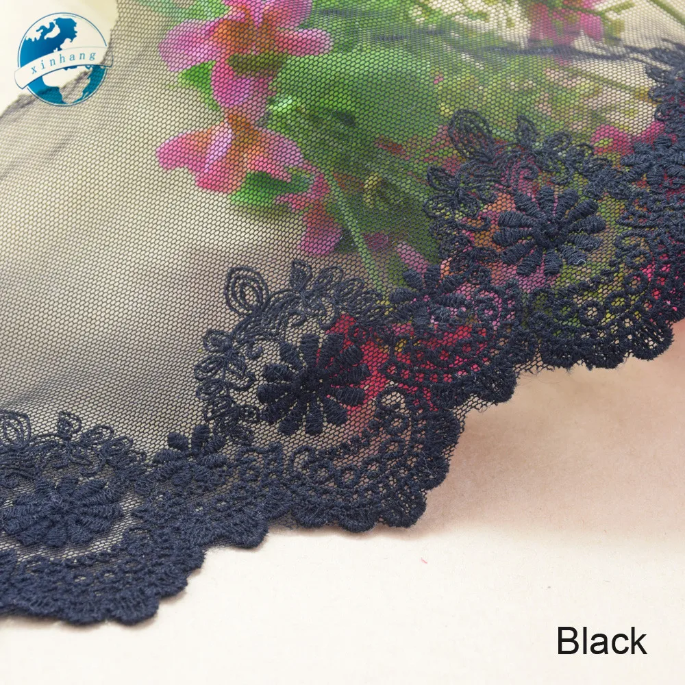 11cm Width Cotton Embroidery Sewing Ribbon Guipure Lace Fabric Trim Warp Knitting DIY Garment Accessories African lace#2940