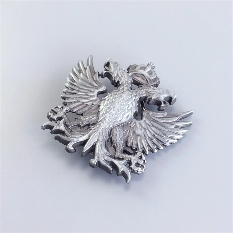 Couronne Empire de russie à Double tête, boucle de ceinture d'aigle, également en Stock aux états-unis, BUCKLE-WT041