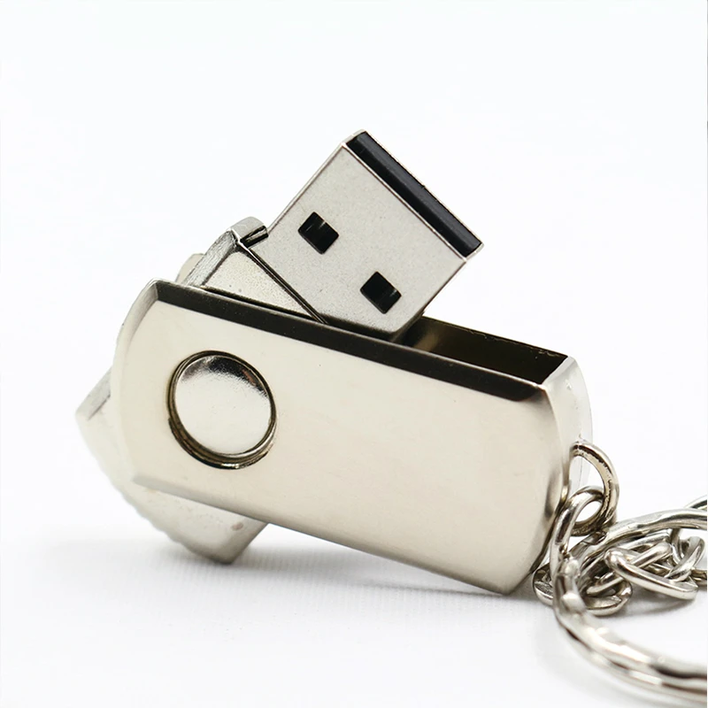 Stainless Steel USB 2.0 pendrive 4gb 8gb 16gb usb flash drive 32gb 64gb pen drive usb stick flash drive with keychain thumbdrive