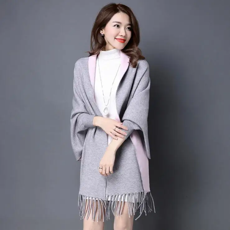 Women's Sweaters For Winter 2023 Female Wrap And Swing Leisure Long Sleeve Slim Thin Out Jacket Long Section Tops