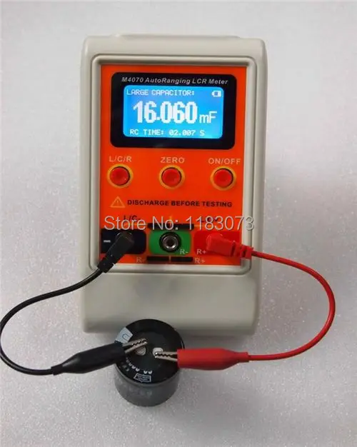 AutoRanging LCR Bridge Meter LCD Rechargeable Digital Capacitance Inductance Meter Large Range100H 100mF 20MR M4070 FreeShipping