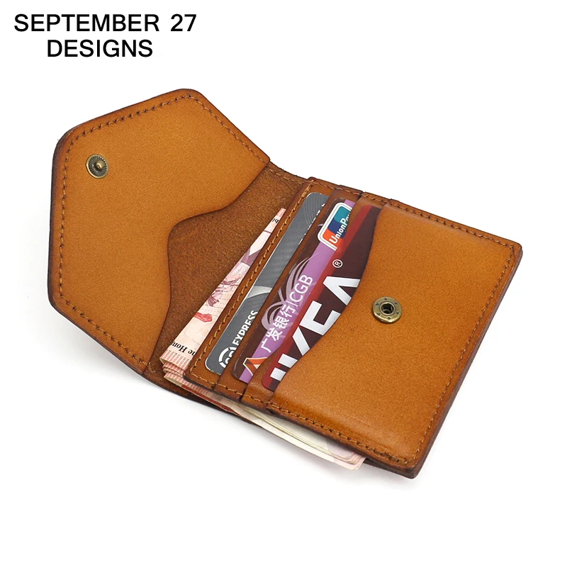 

Vintage Credit Card Wallets Men Genuine Leather Luxury Mini Hasp Purses Women Retro Clutch Wallet Money Bag Cowskin