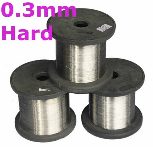 0.3mm hard condition Bright Surface 100meters SS304 Stainless Steel Wire Spools DIY Craft Hardwarwe