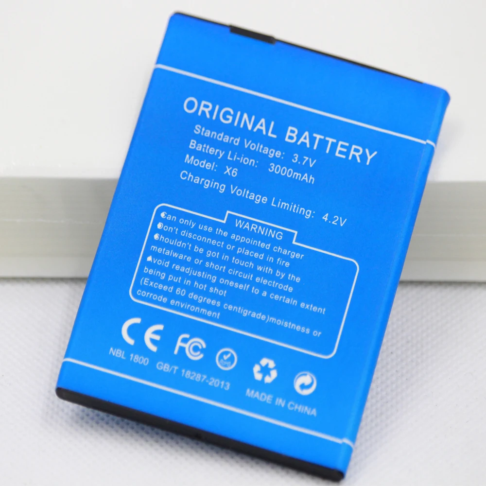 Mobile Phone Battery For Doogee X6 X 6 Pro 3000mAh 3.7V