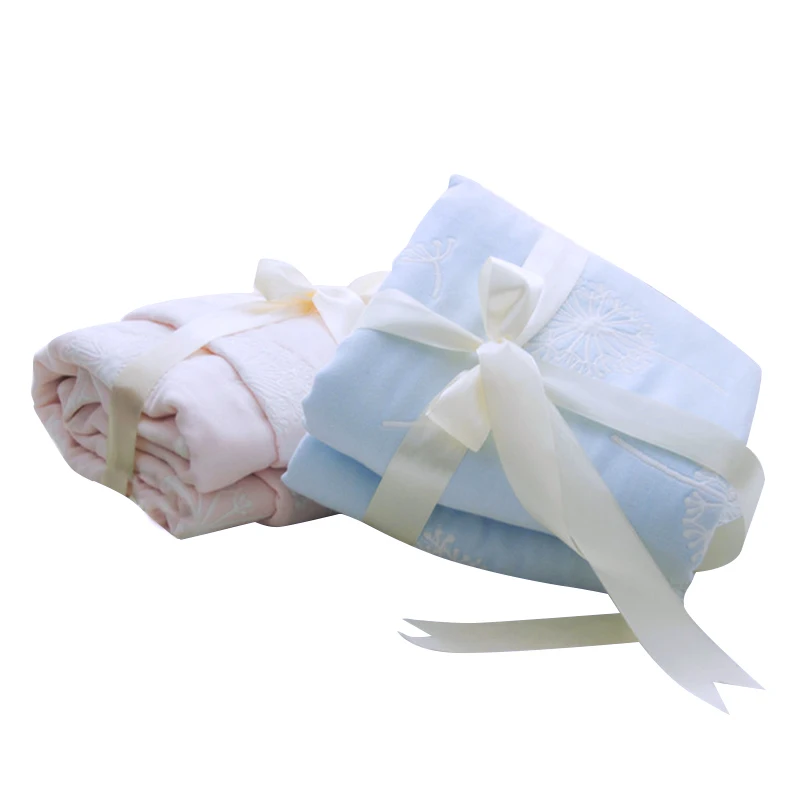 110*110cm Cotton Bamboo Muslin Baby Blanket Newborn Infant Swaddle Baby Towel 6 layer muslin blanket Soft quilt for stroller