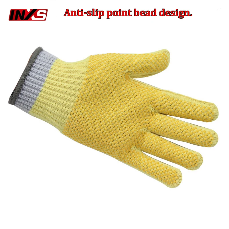 SAFETY INXS Cut resistant gloves High temperature resistance 100 degree anti cut gloves Palm Non-slip Mechanical safety gloves