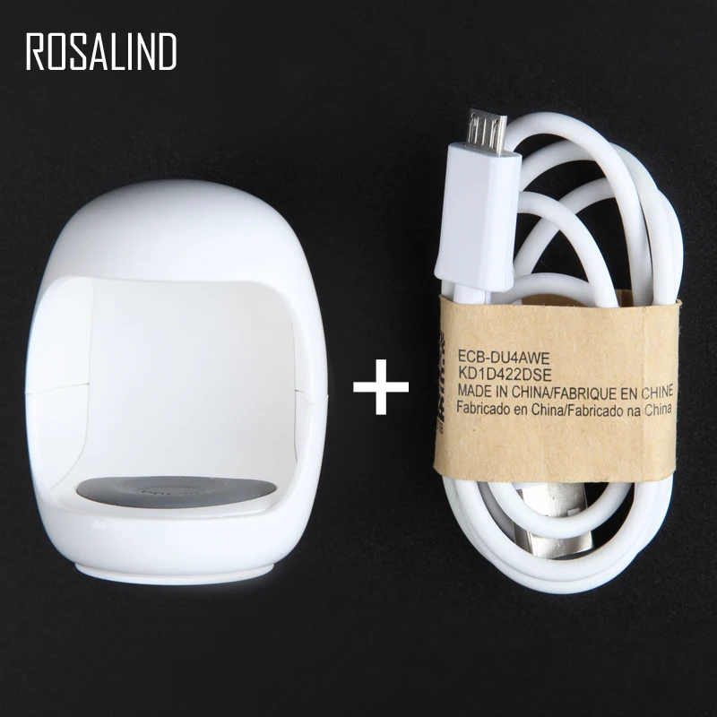 ROSALIND Nail Art Nail Dryer Tools 3W MINI UV LED Lamp Manicure Tools With USB Cable for Lamp Cured Builders for Nails