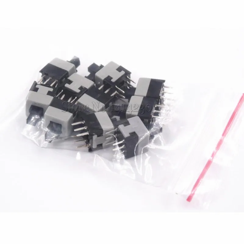 10Pcs 8.5*8.5mm Double Row No Locked Switch/Push button switch/key switch 6Pin