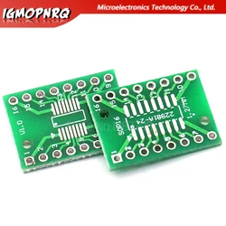 10PCS TSSOP16 SSOP16 SOP16 Transfer to DIP16 IC Adapter Converter Socket Board Module Adapters Plate 0.65mm 1.27mm