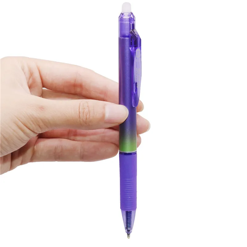 12 Pcs Erasable Ballpoint Pen Press The Magic Erasable Pen 0.5mm Bullet Tip Student Office Writing Gift Pen School Stationery