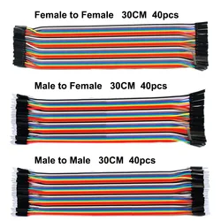 Dupont line 120pcs 30CM male to male + male to female and female to female jumper wire Dupont cable for Arduino