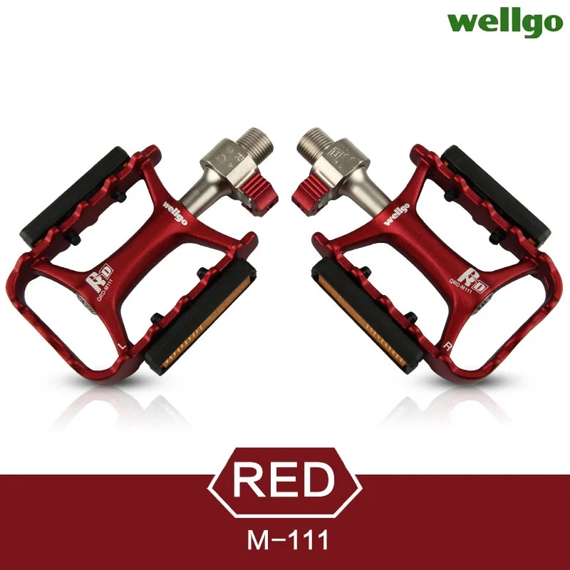 Wellgo Original M111 Quick Release Nicht-quick Release Fahrrad Pedale Rennrad Ultraleichte Pedal MTB Radfahren Lager Pedale