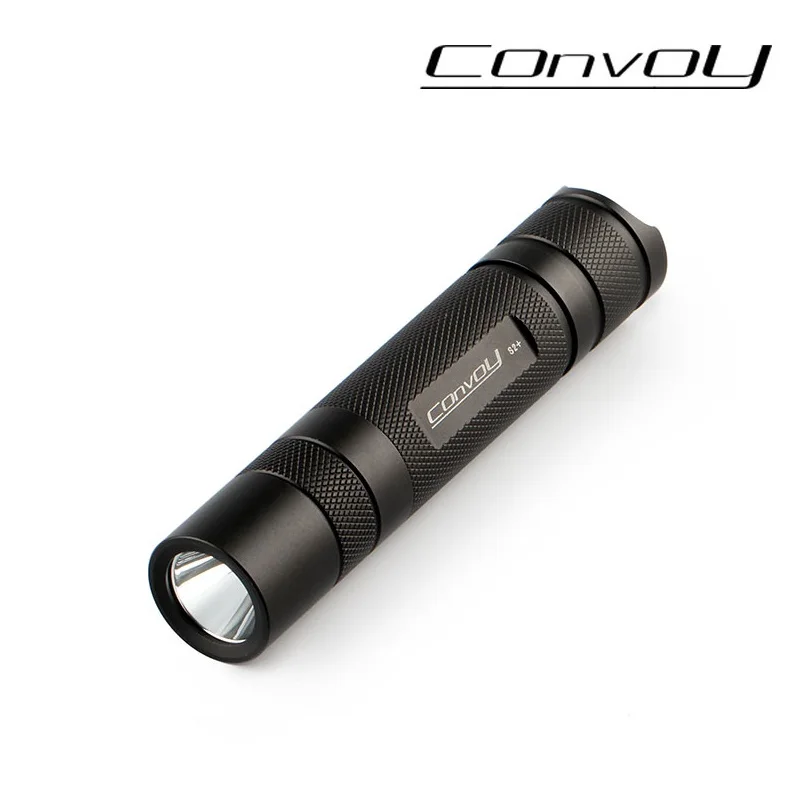 Convoy S2+ UV Led 365nm UV Flashlight Ultraviolet Flashlight ,Nichia 365UV in Side for Fluorescent Agent Detection -Black