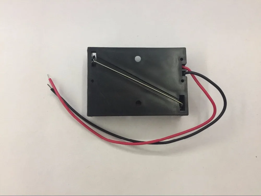 50 個 AAA 電池収納ケースプラスチックボックスホルダーと 6 ''ケーブルリード 3 × AAA バッテリーはんだ接続黒デジタル