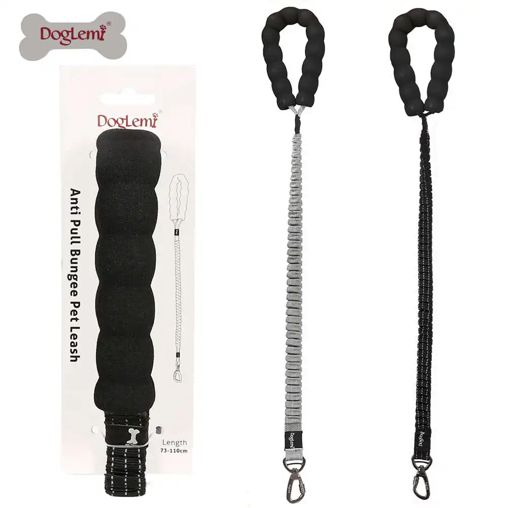 Anti Shock Buffer Hands Free Bungee Dog Leash Adjustable Rope Dog Leash Pet Products For Medium Large Dogs With Control Handle