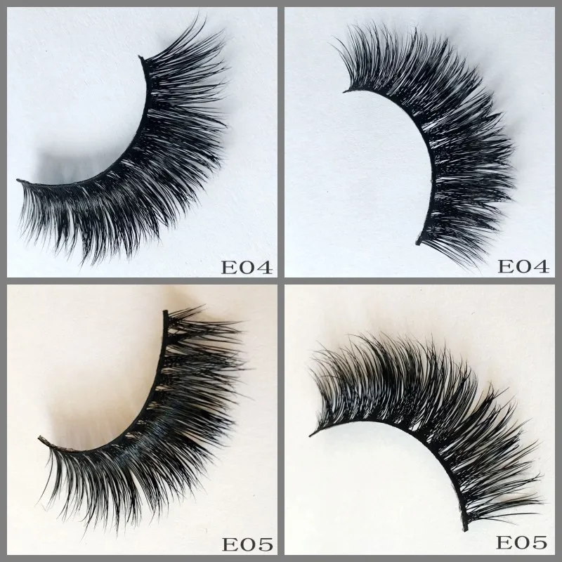 IN USA 300คู่3D Mink ขนตา Wispies Fluffies ละครขนตาธรรมชาติยาวโหดร้ายฟรีหนาหนา lash