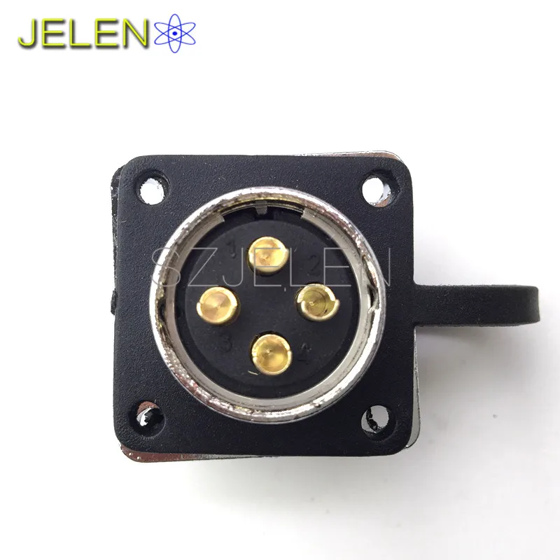 WS20,  power connector 4 pin plug socket, Rated current 25A, Electrical equipment power cable connector, 4 pin connectors