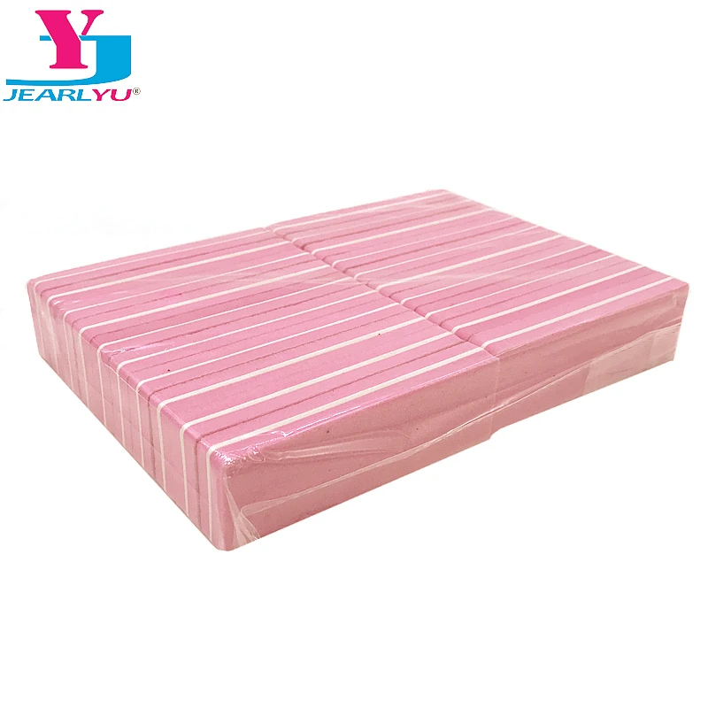 

20Pcs Nail Art Sanding Pink Nail File Sandpaper Grit Buffer Professional News Sanding Block Nail Art Washable Manicure Files