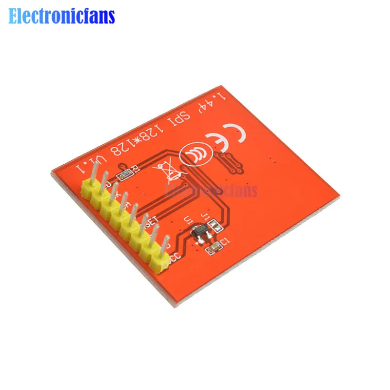Imagem -03 - Substituir 5110 Lcd 1.44 Série Vermelha 128x128 Spi Cor Tft Lcd Módulo de Exibição