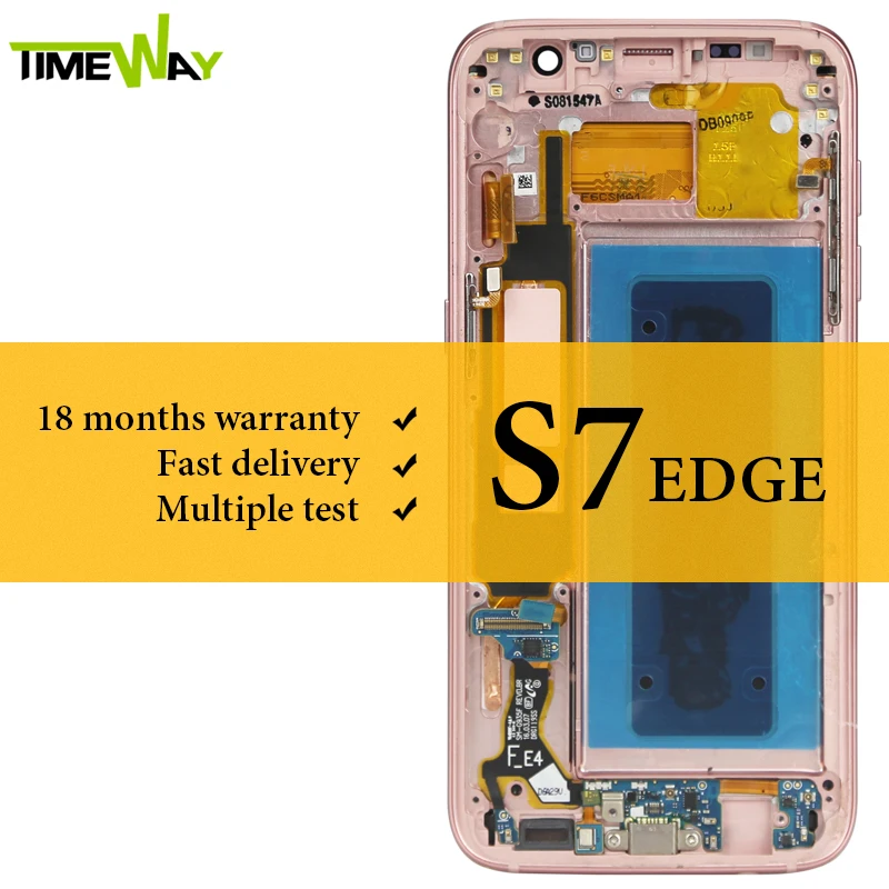 Grade LCD For Samsung S7 Edge LCD Dispaly With Frame Touch Screen Assembly For Samsung G935F LCD Digitizer Super AMOLED