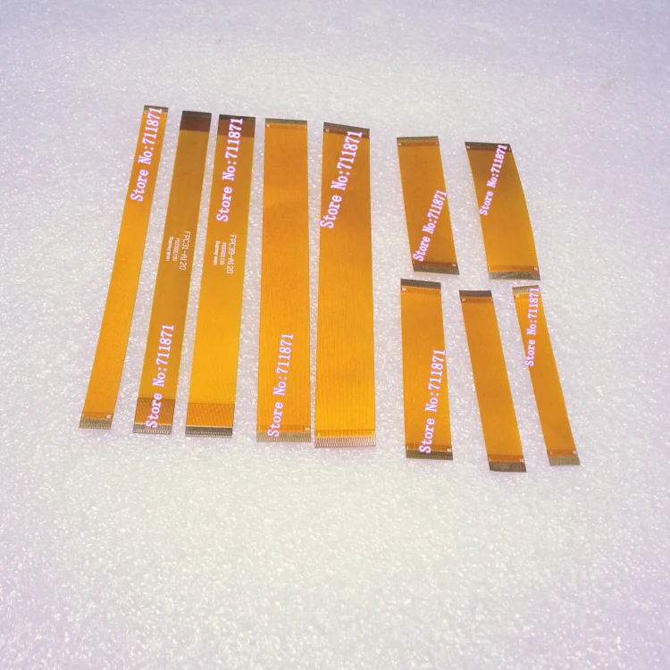 10 قطعة/الوحدة 60 مللي متر 120 مللي متر مطلية بالذهب 0.3 الملعب 25 31 39 45 51 دبوس FPC كابل خط 51P 45P 39Pin 31P 25Pin FFC FPC كابل خط سلك
