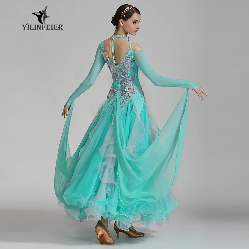 High-grade ballroom waltz dance dress ballroom dance competition dresses standard ballroom dancing clothes tango dres S7036