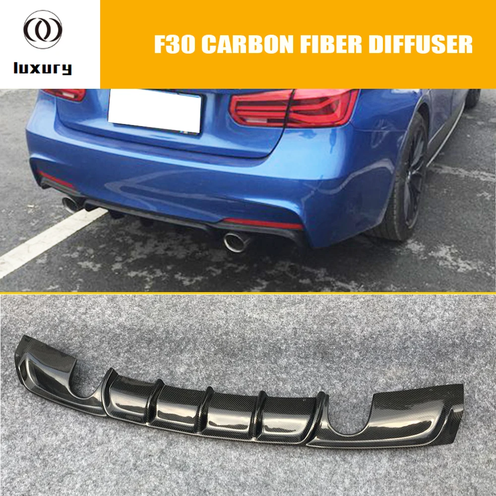 

MP Style Carbon Fiber Rear Bumper Lip Diffuser for BMW F30 F31 320 328 330 335 340 with M Sports Package Sedan Wagon 12-18