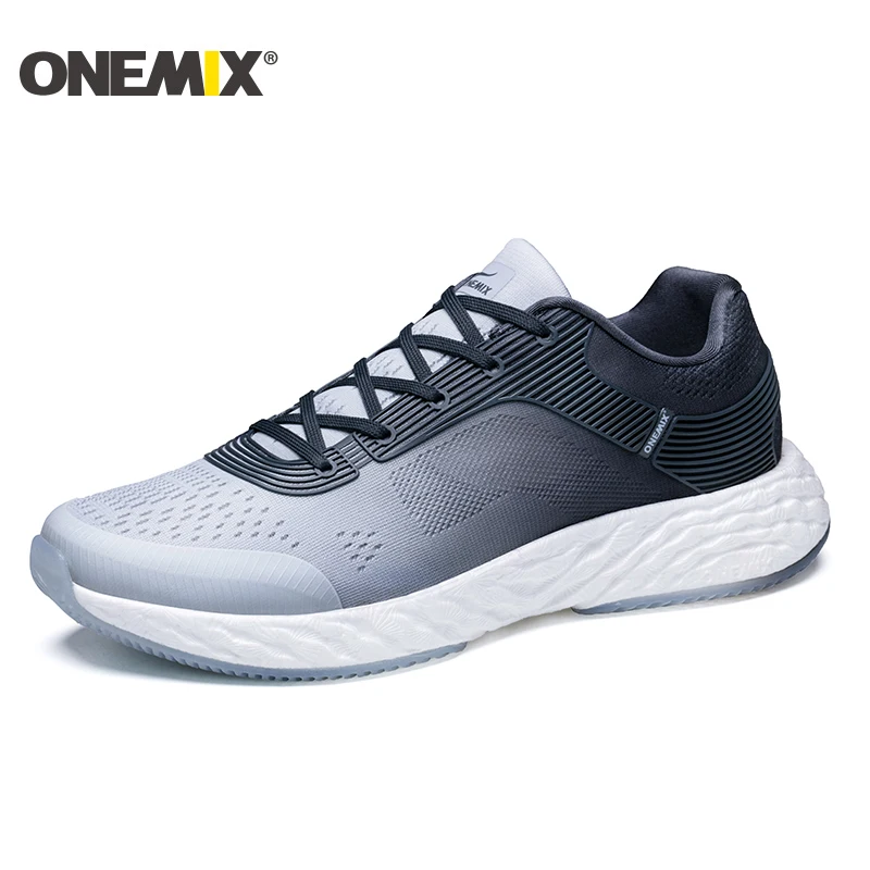 Onemix męskie buty do biegania dla kobiet siatkowa poduszka oddychająca projektant Zapatillas Trail obuwie sportowe lekkie buty do chodzenia na