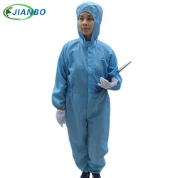 Protective Overalls Safety Clothing Anti Static Hooded Jumpsuit Suits Food Cleanroom Workshop ESD Dustproof Working Clothes