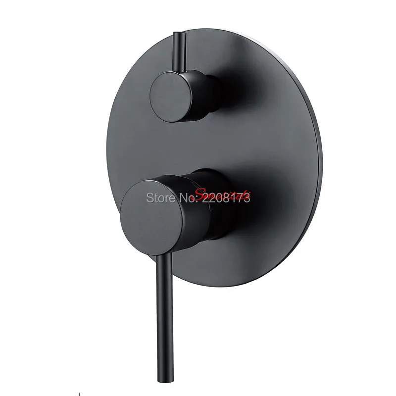 Smesiteli Luxe 20 Jr Garantie Koper Matte Zwarte Ronde Handdouche Set + Waterval Uitloop + Mengkraan Diverter kit