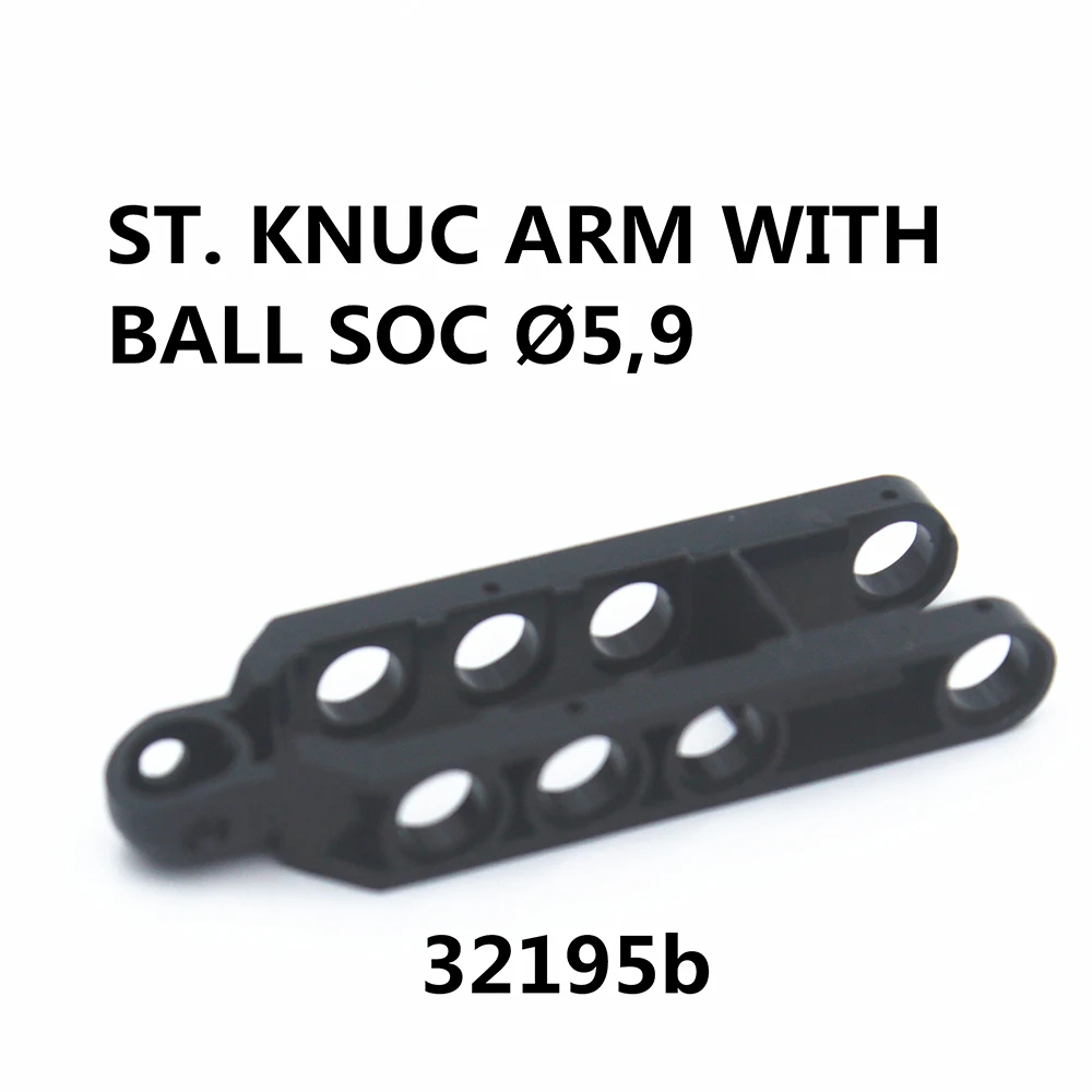 MOC Building Block Technical Parts 4pcs ST. KNUC ARM W BALL SOC DIA5,9 compatible with Lego 32195b for kids boys toy 32195