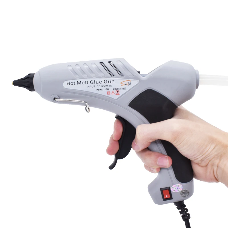 100W Car Universal Hot Melt Glue Gun for Dent Repair with Cigarette Lighter/ Battery Clips Plug Safe DC 12V 24V 11mm Glue Sticks