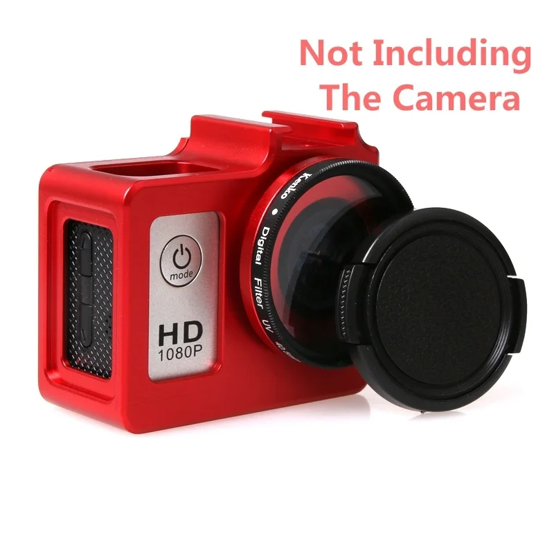 ملحقات Soocoo C30 قفص معدني غطاء حماية للإسكان حقيبة إطار معدني + مرشح للأشعة فوق البنفسجية لـ SJCAM SJ4000 Air SJ5000 H9R SJ9000