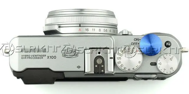 L size Soft Release Button for Leica Contax Fujifilm X100 Blue