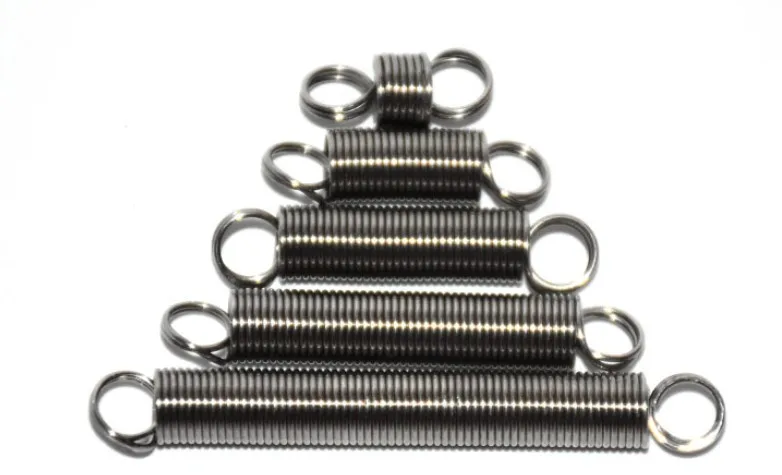 5 Stück 304 Edelstahl Zugfedern – 85 Mm Länge, Ø 18 Mm, Draht 2,5 Mm, Max. 12,8 Kg Kraft, Mit Haken