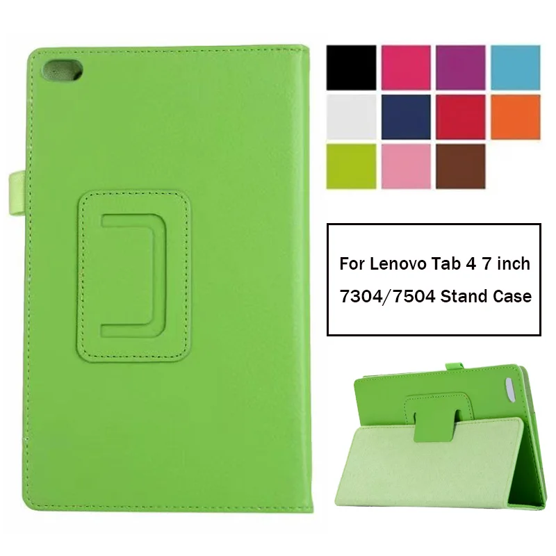 

Чехол-накладка для Lenovo tab 7 Essential TB-7304F/I/X Tab 4 Essential 7304F 7304I 7304 7504, искусственная кожа, с подставкой
