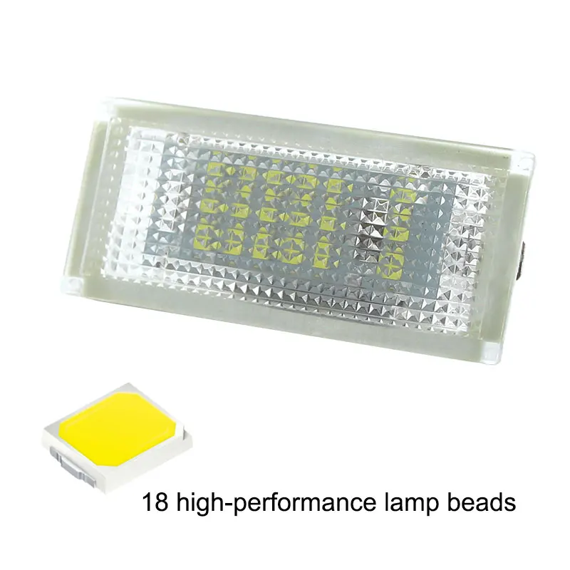 2 pçs 18 smd branco carro conduziu lâmpada de luz da placa de licença para bmw e46 4d 1998 - 2003 ano canbus livre de erros