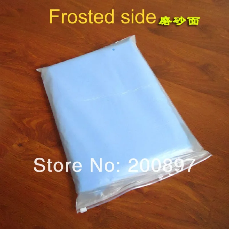 50pcs Zipper top 26*37cm moisture proof apparel shirt PVC plastic packaging bags