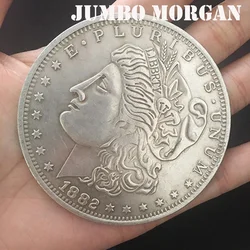 Jumbo Morgan Dollar (7cm) trucos de Magia, mago, primer plano, accesorios de ilusiones callejeras, monedas que desaparecen, Magia